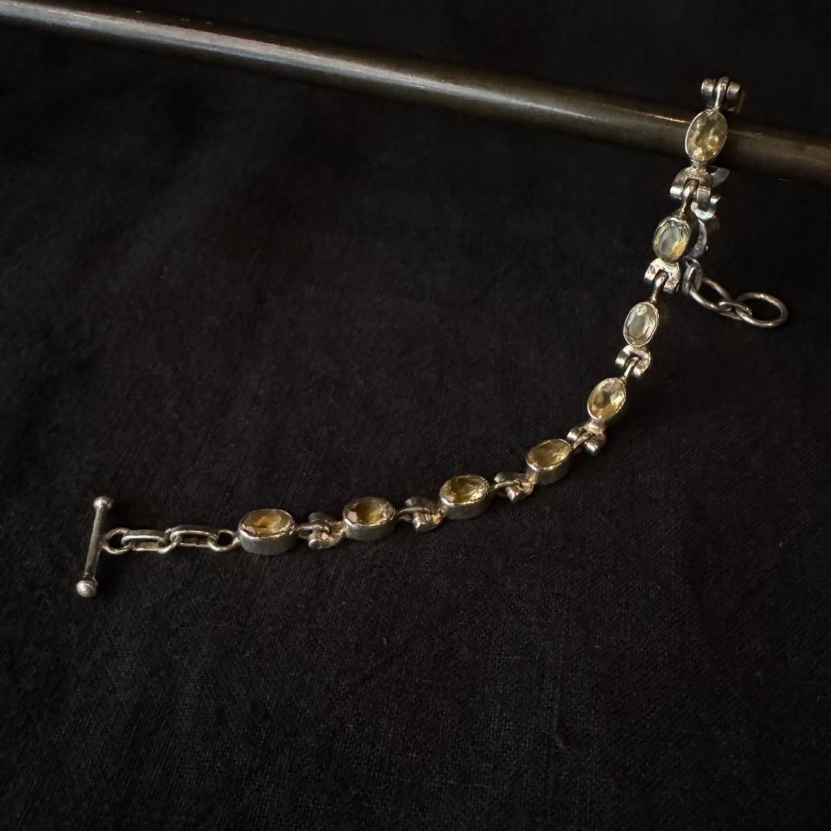 ơ С ȥ ֥쥹åȡSilver Citrine Bracelet
