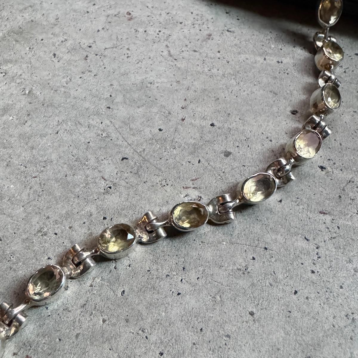 ơ С ȥ ֥쥹åȡSilver Citrine Bracelet