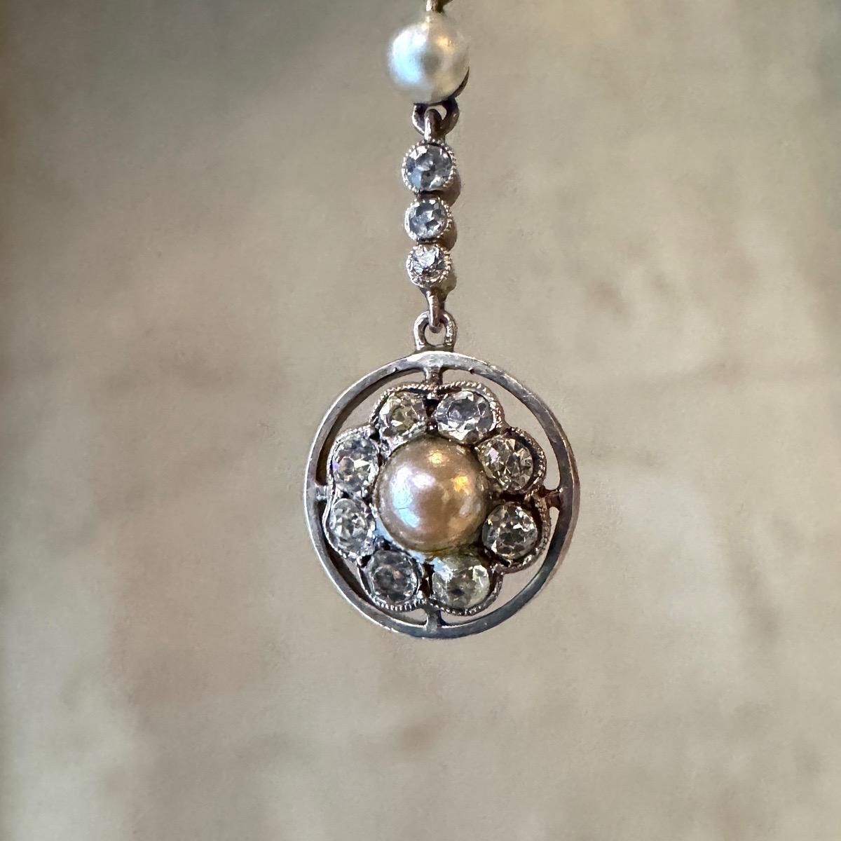 1910ǯ С 饹 ꥨ ܥͥå쥹Silver Glass Necklace