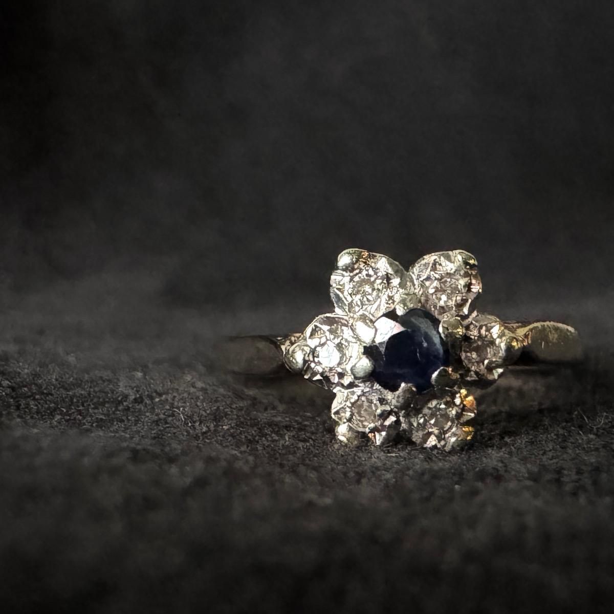 ơ 9  ե 饹󥰡9K Diamond Sapphire Ring