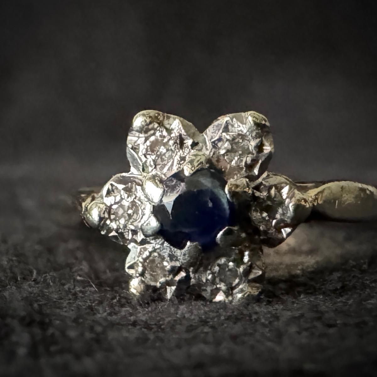 ơ 9  ե 饹󥰡9K Diamond Sapphire Ring