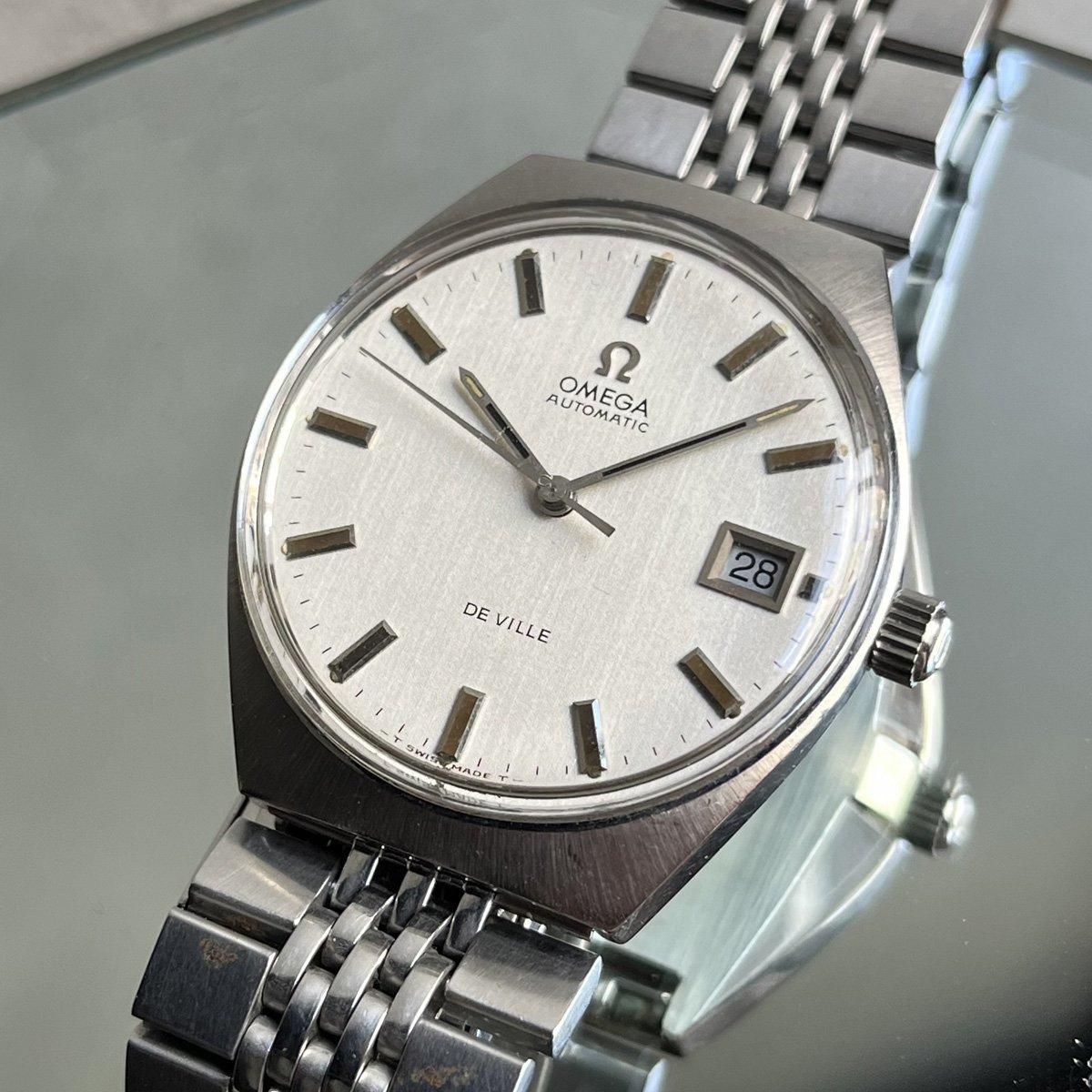 OMEGA DE VILLE（オメガ デビル）SSトノーケース デイト付 サテン