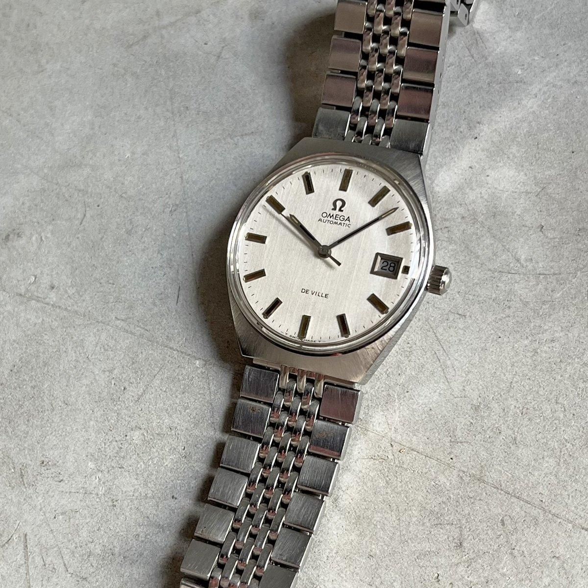 【希少】OMEGA オメガ デビル 腕時計DE VILLE トノー型 プッシュ式 希少】OMEGA オメガ デビル 腕時計DE VILLE トノー型 プッシュ式