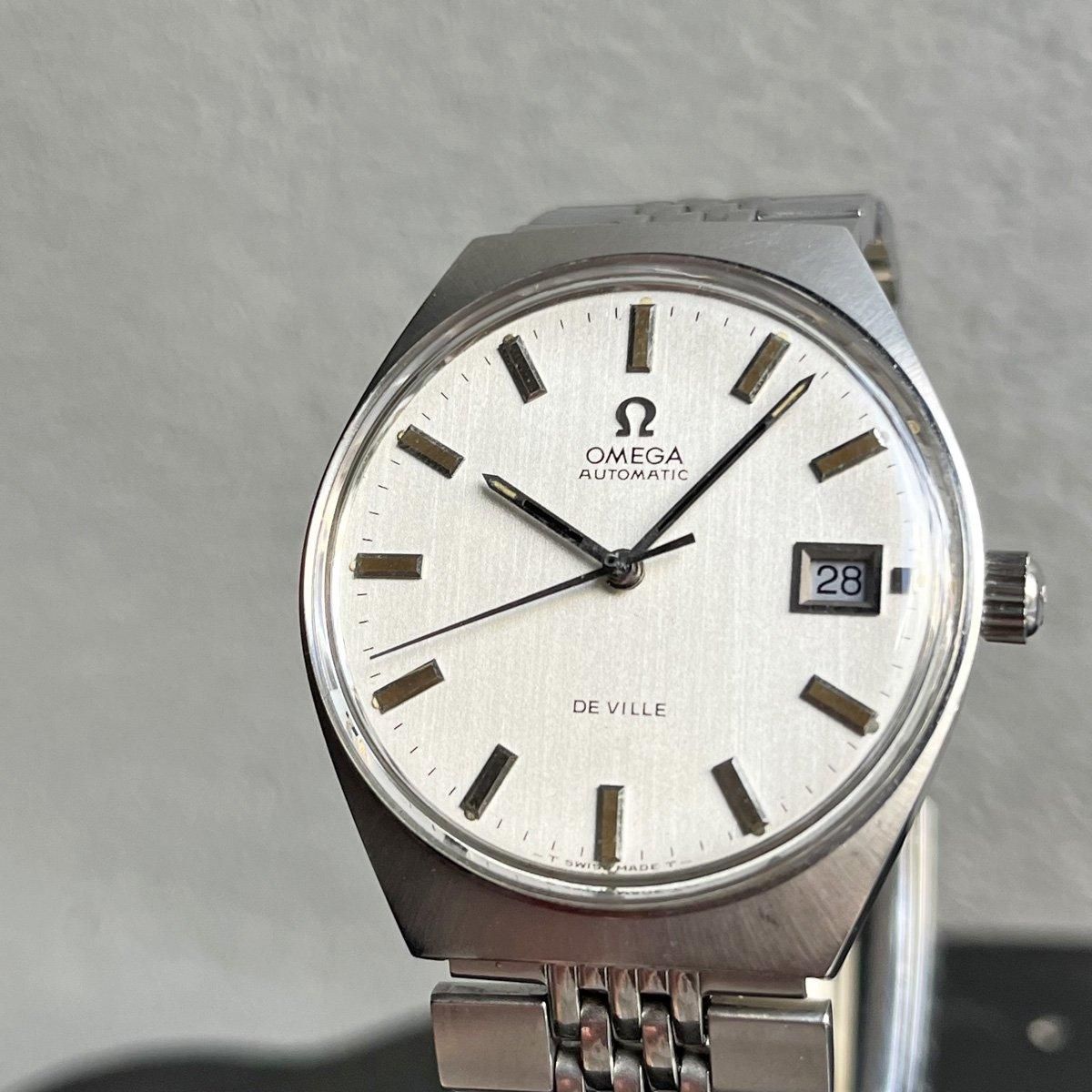 【希少】OMEGA オメガ デビル 腕時計DE VILLE トノー型 プッシュ式 OMEGA DE VILLE（オメガ デビル）SSトノーケース デイト付