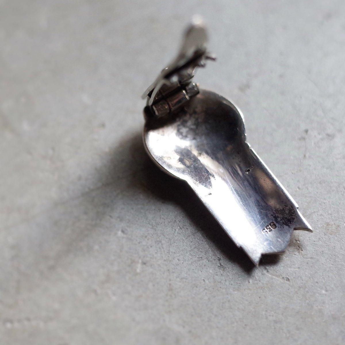 С ޡ ߥ ɥ쥹åס1920-30's Silver Marcasite Mini Dress Clip 