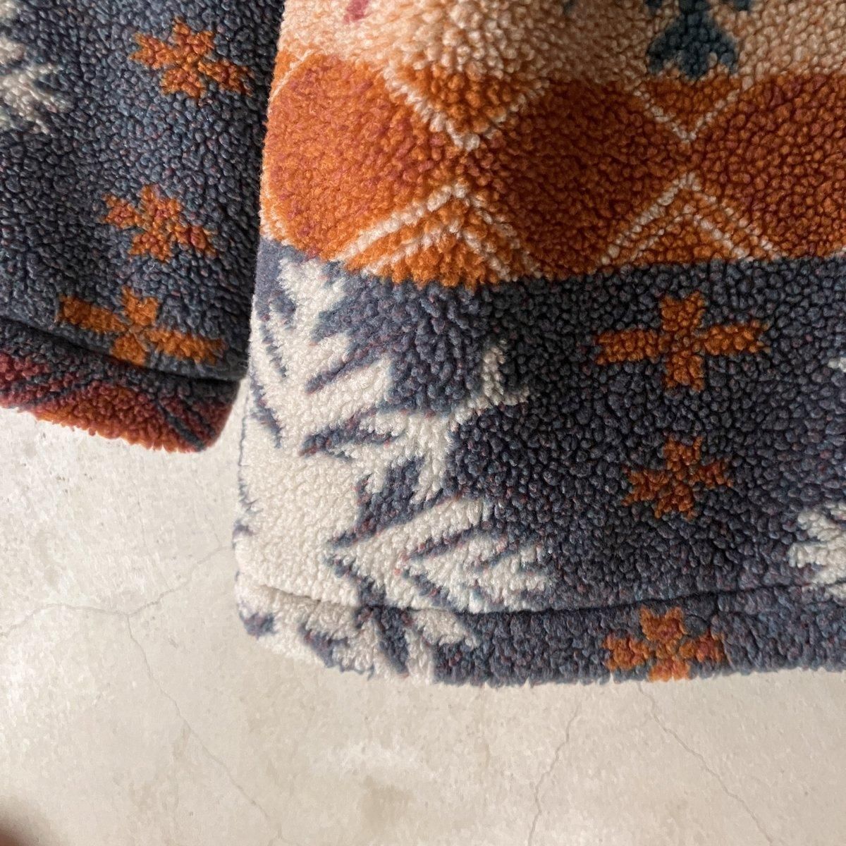 ե ơ Υǥå ܥ 㥱åȡFrench Vintage Nordic Pattern Boa Jacket