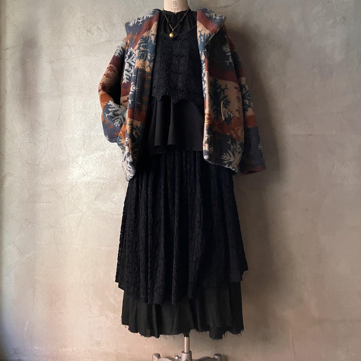 ե ơ Υǥå ܥ 㥱åȡFrench Vintage Nordic Pattern Boa Jacket