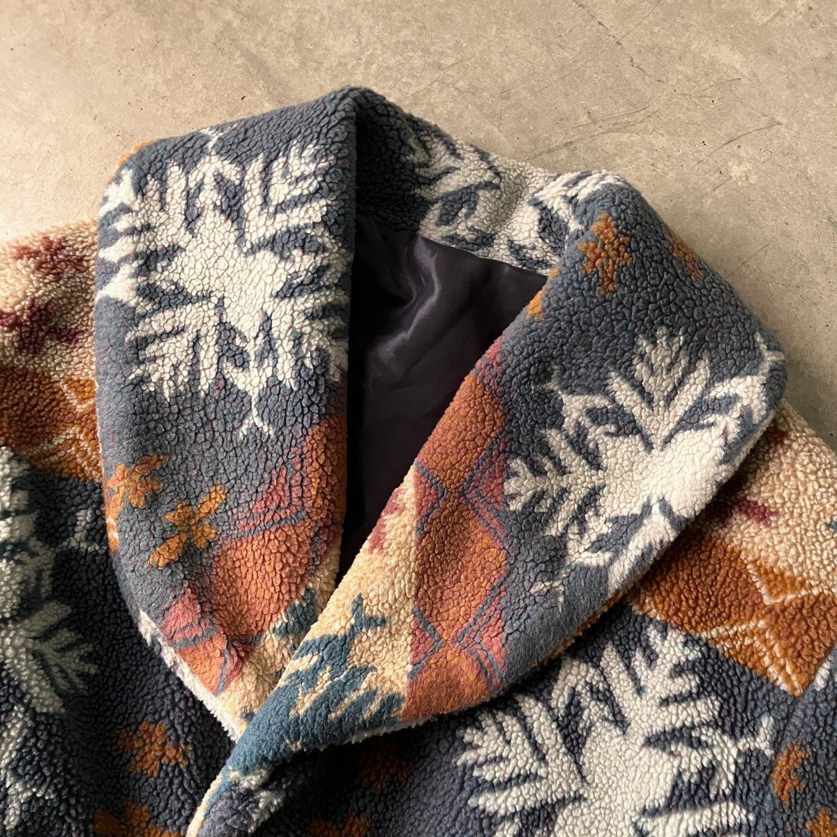 ե ơ Υǥå ܥ 㥱åȡFrench Vintage Nordic Pattern Boa Jacket