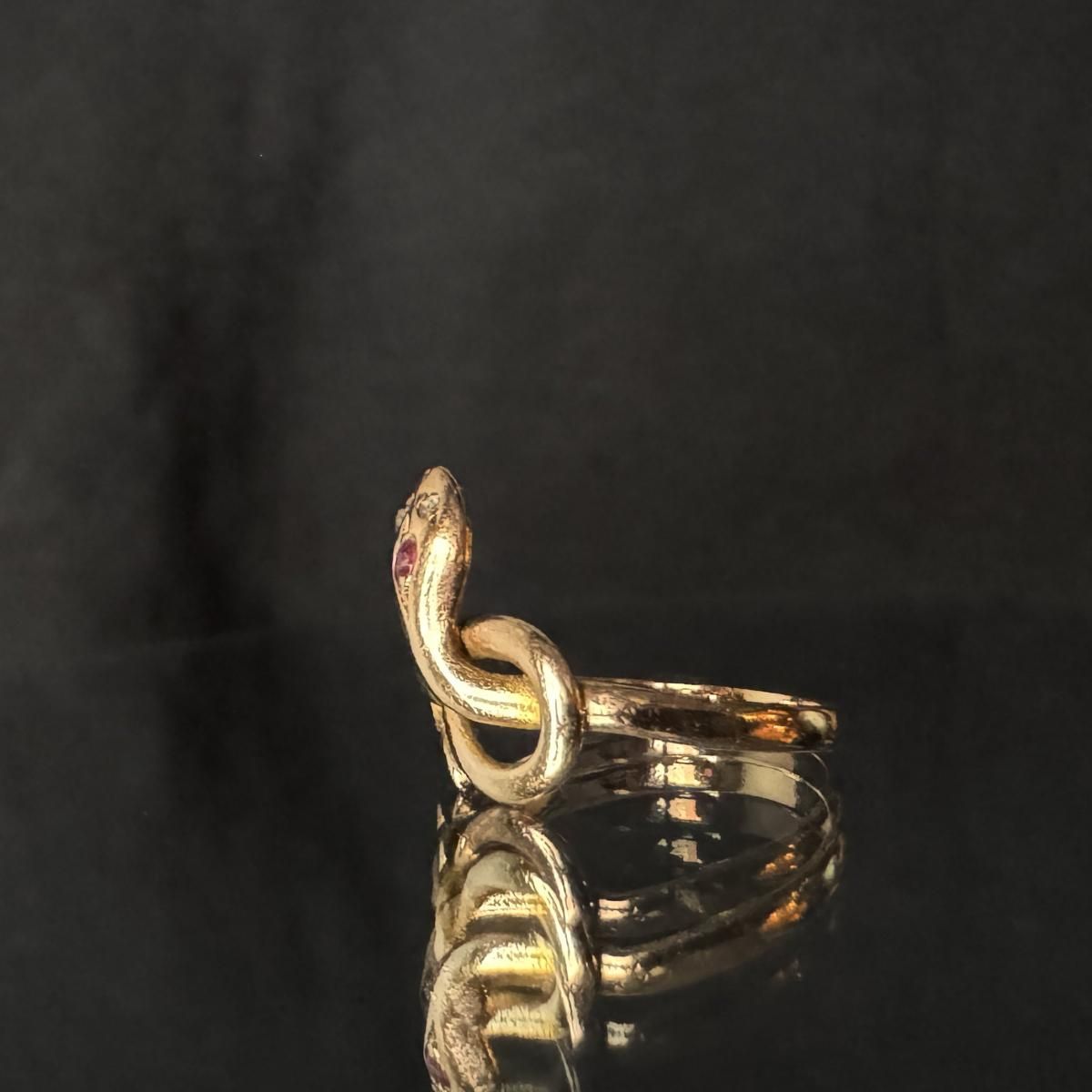 ȥꥢ 14  ӡ ͡󥰡Victorian Snake Ring