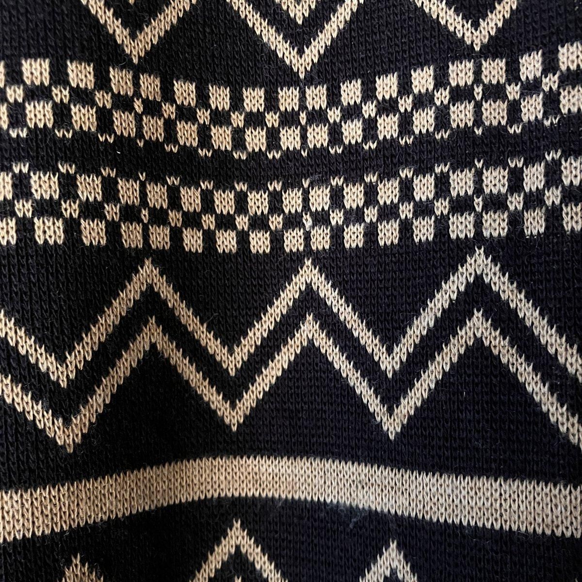 ե ơ ȥå ˥åȡFrench Vintage Geometric Pattern Knit