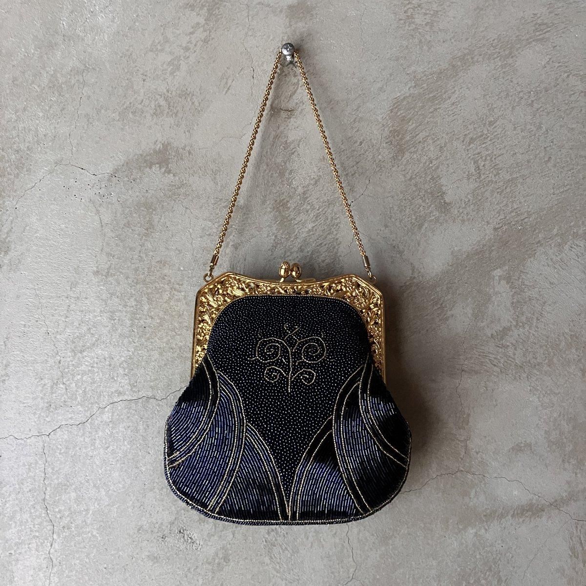 ơ ӡХå Vintage Beaded Bag Swirl Pattern