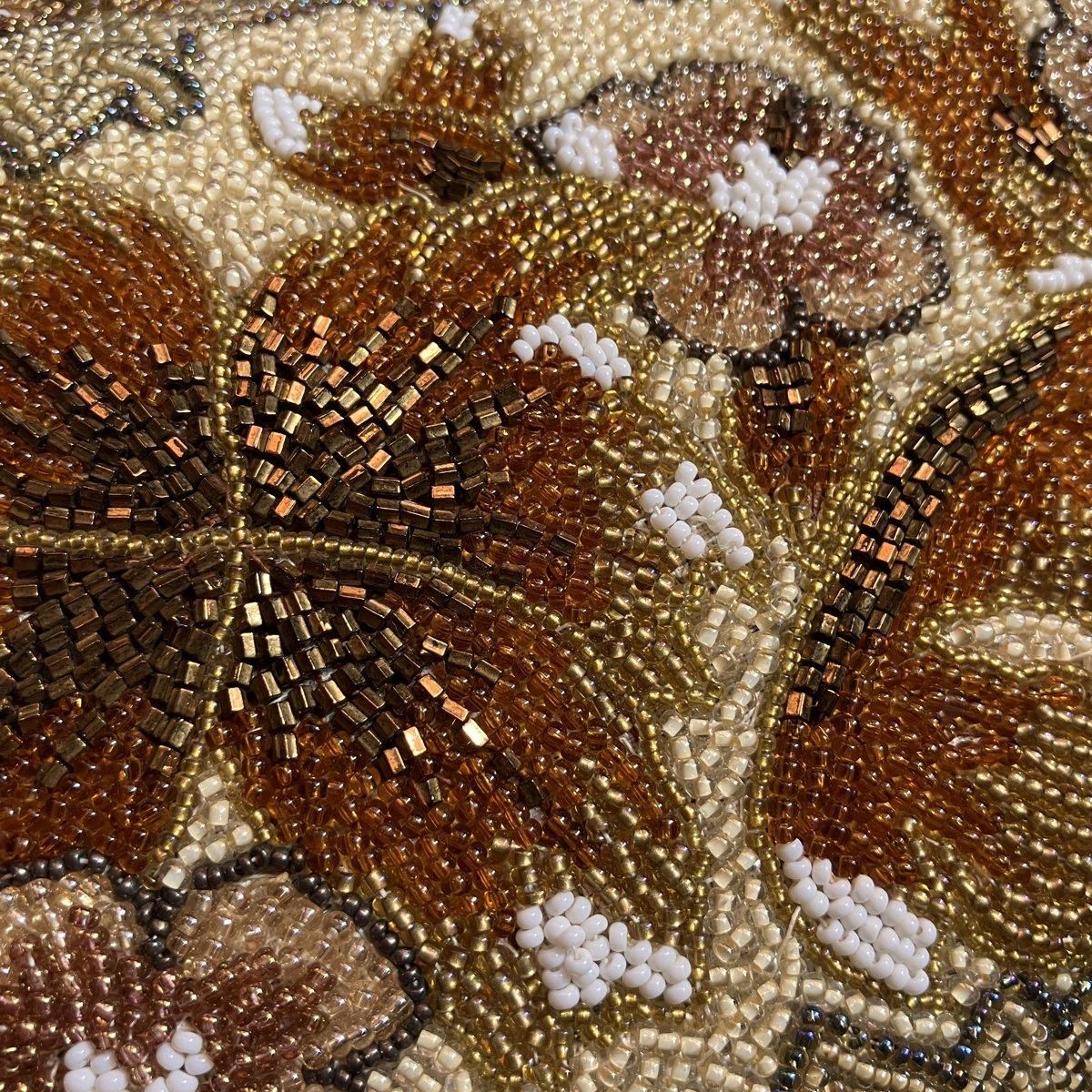 ơ ӡХå  Vintage Beaded Bag Floral Pattern˥֥饦  ١