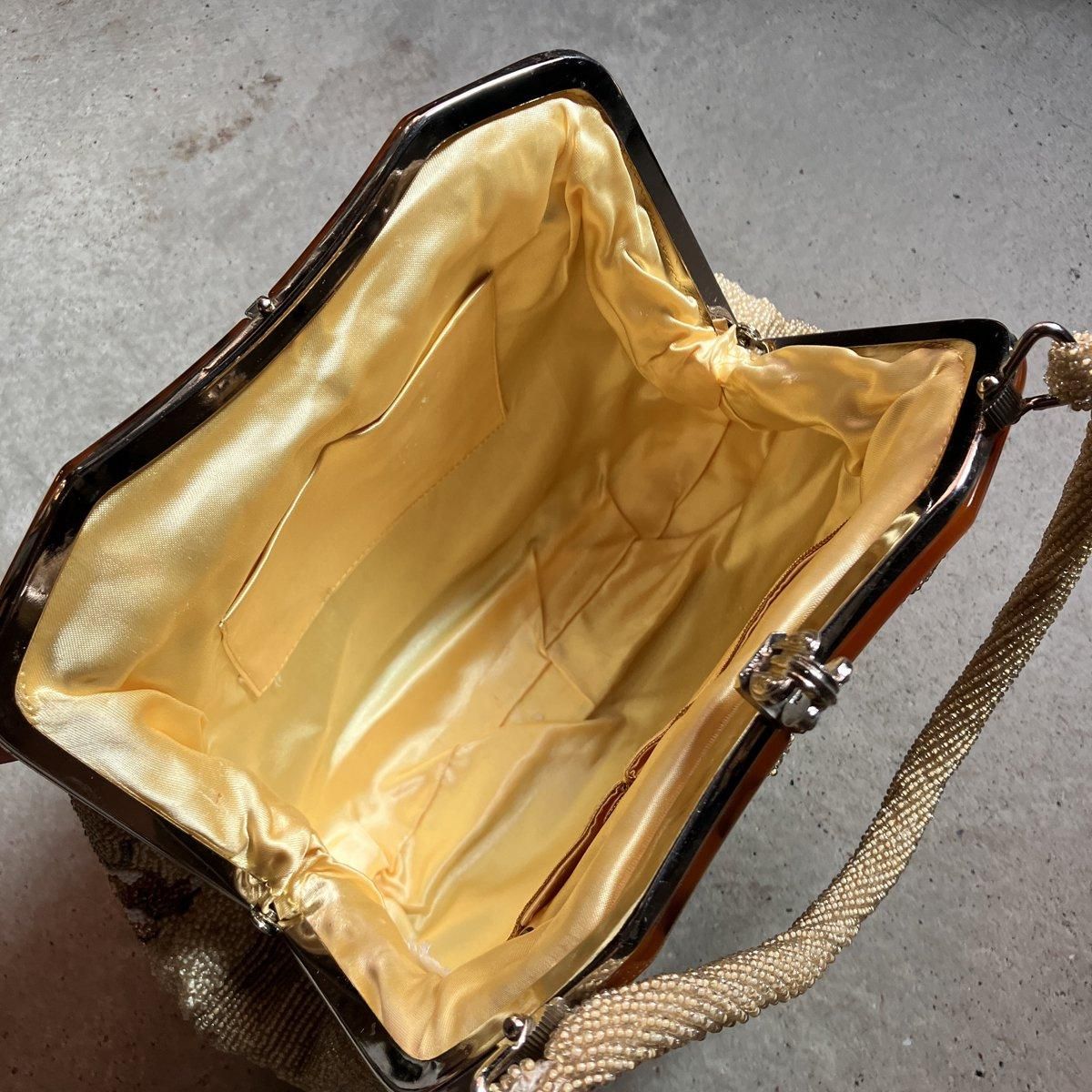 ơ ӡХå  Vintage Beaded Bag Floral Pattern˥֥饦  ١