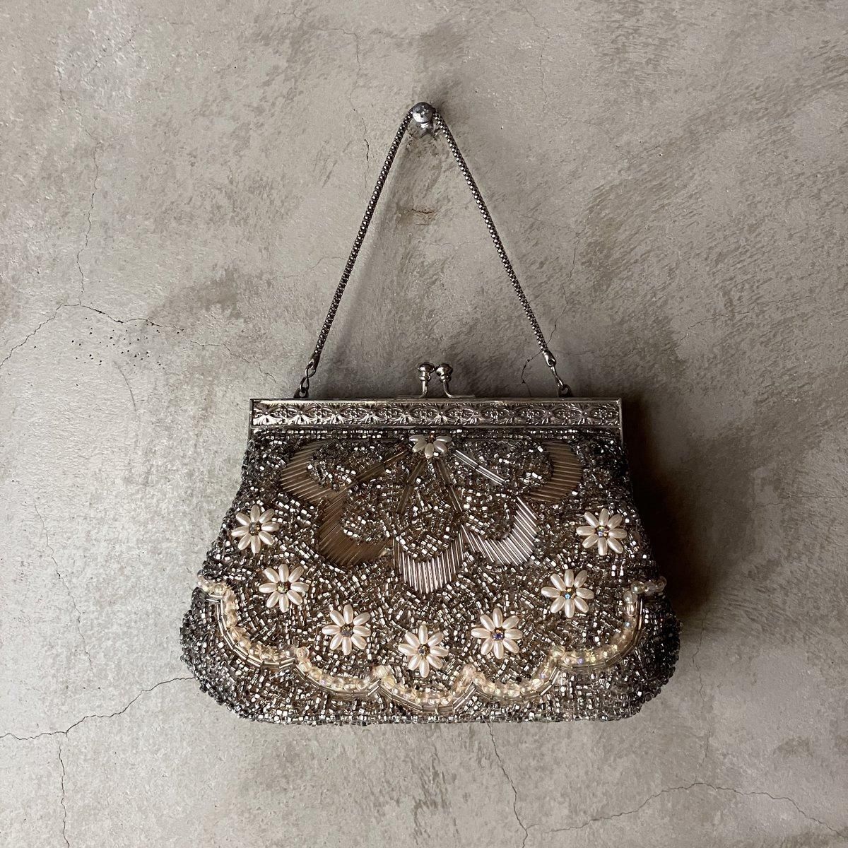 ơ ӡХå åץ졼ǥVintage Beaded Bag Lace Design