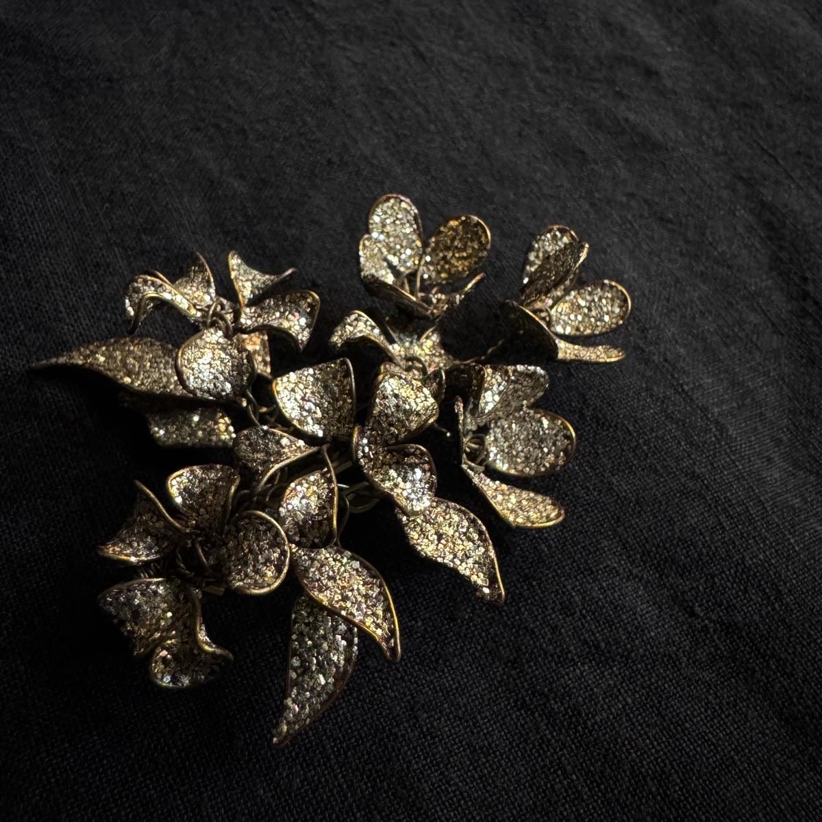 1930ǯ 磻䡼 ե֥Metal Flower Brooch