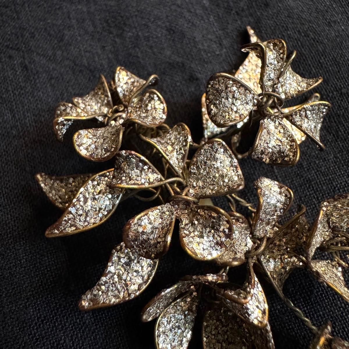 1930ǯ 磻䡼 ե֥Metal Flower Brooch