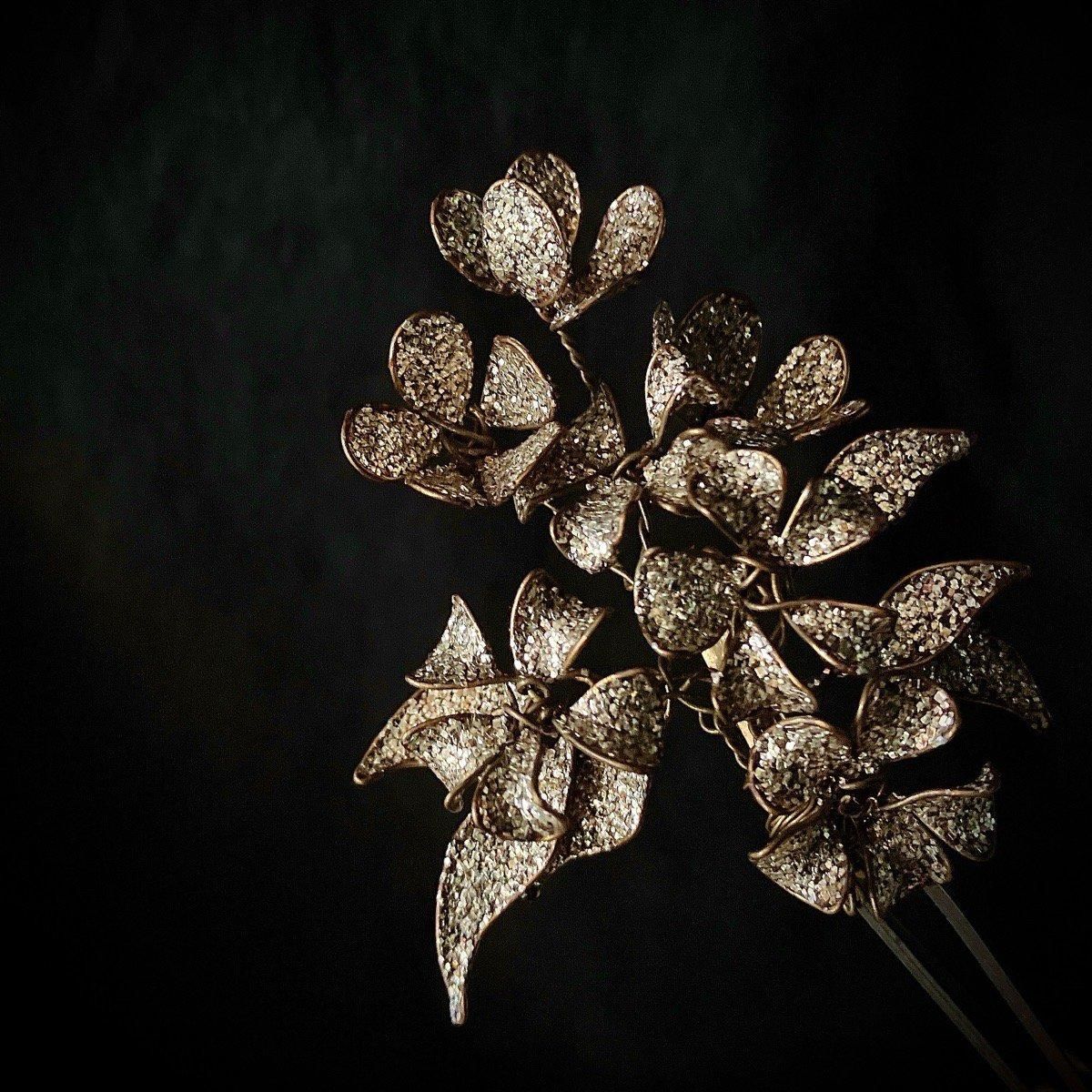 1930ǯ 磻䡼 ե֥Metal Flower Brooch