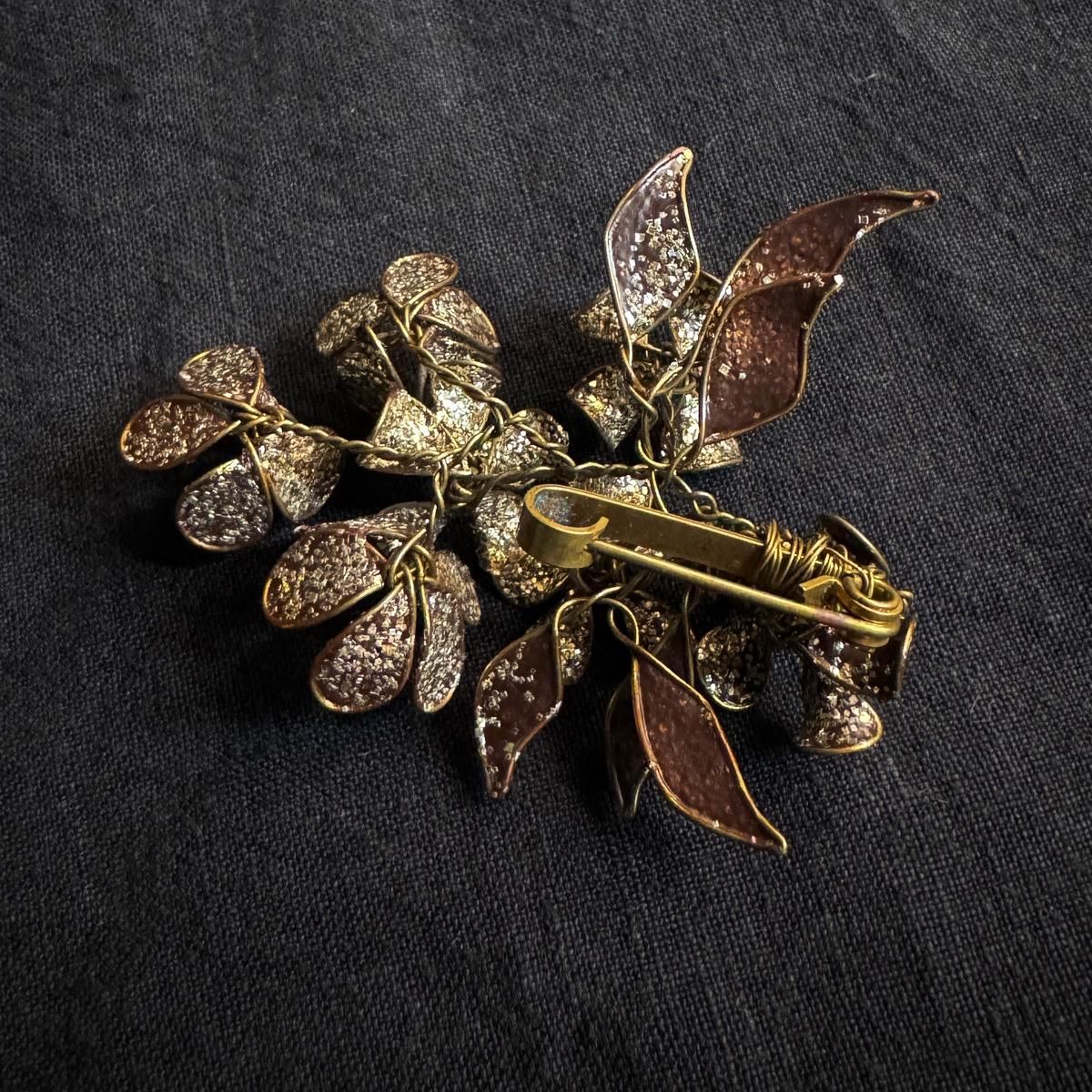 1930ǯ 磻䡼 ե֥Metal Flower Brooch