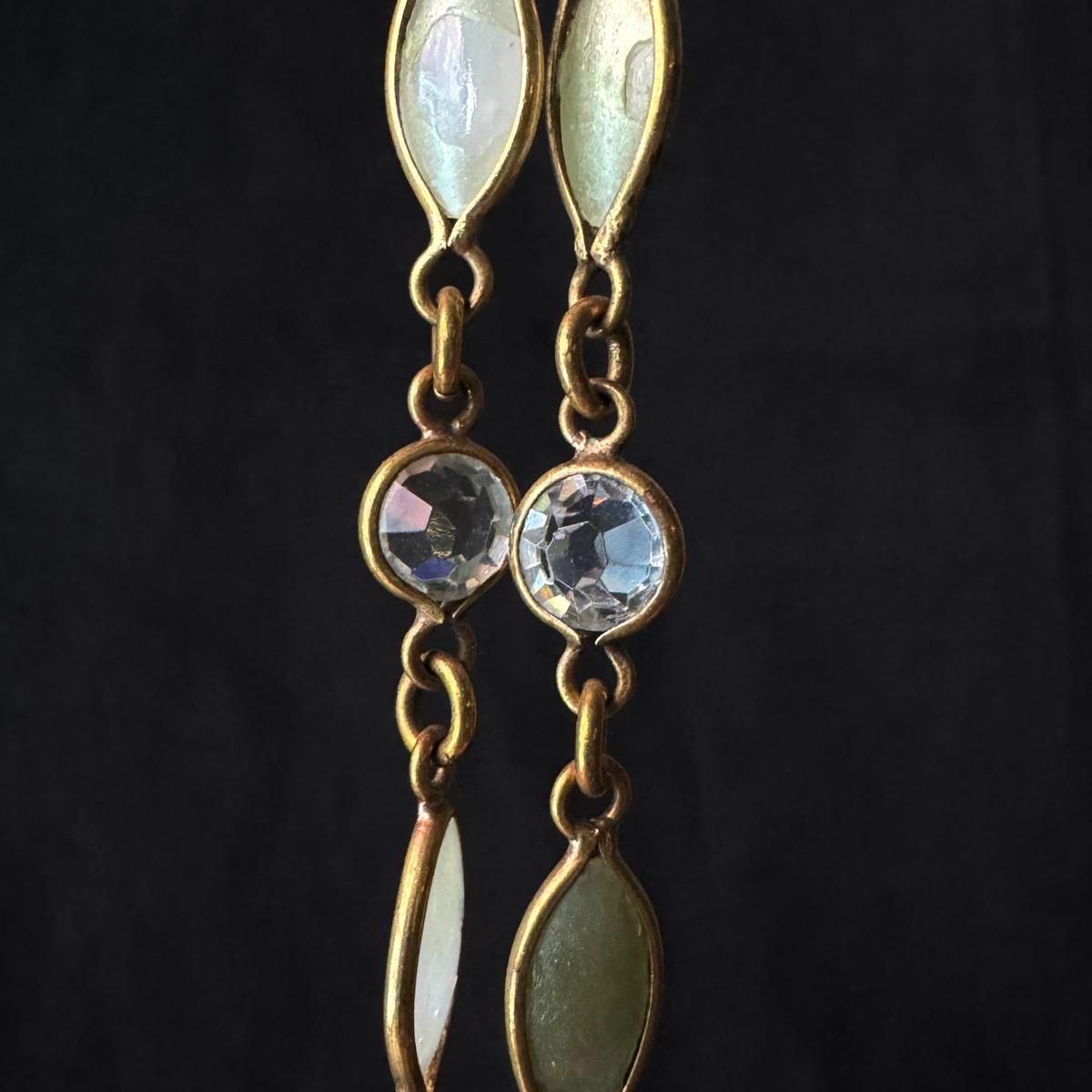 1900-10ǯ ޡ饹 ȥ ͥå쥹Glass Long Necklace