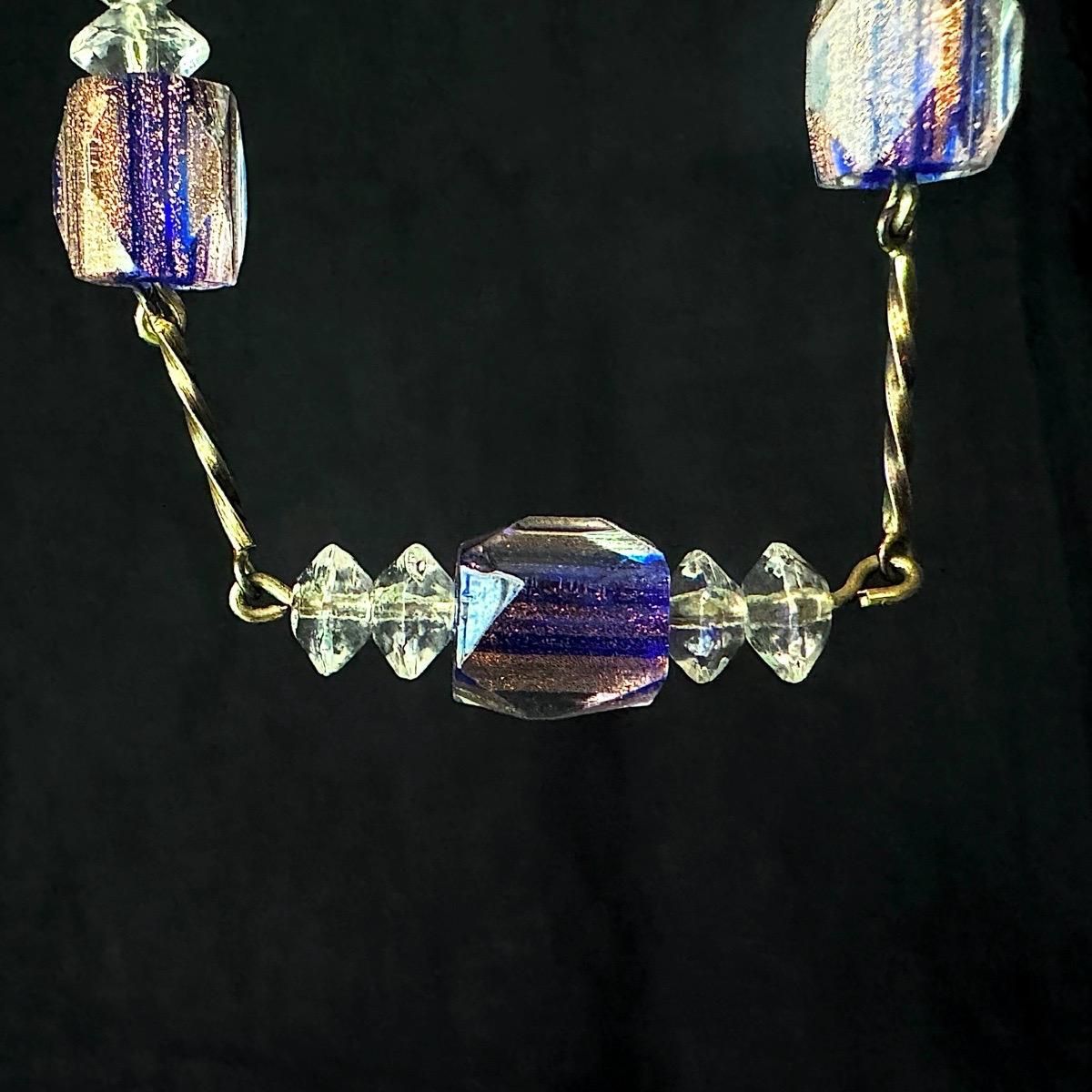 1930ǯ 饹 å ͥå쥹Glass Glitter Necklace