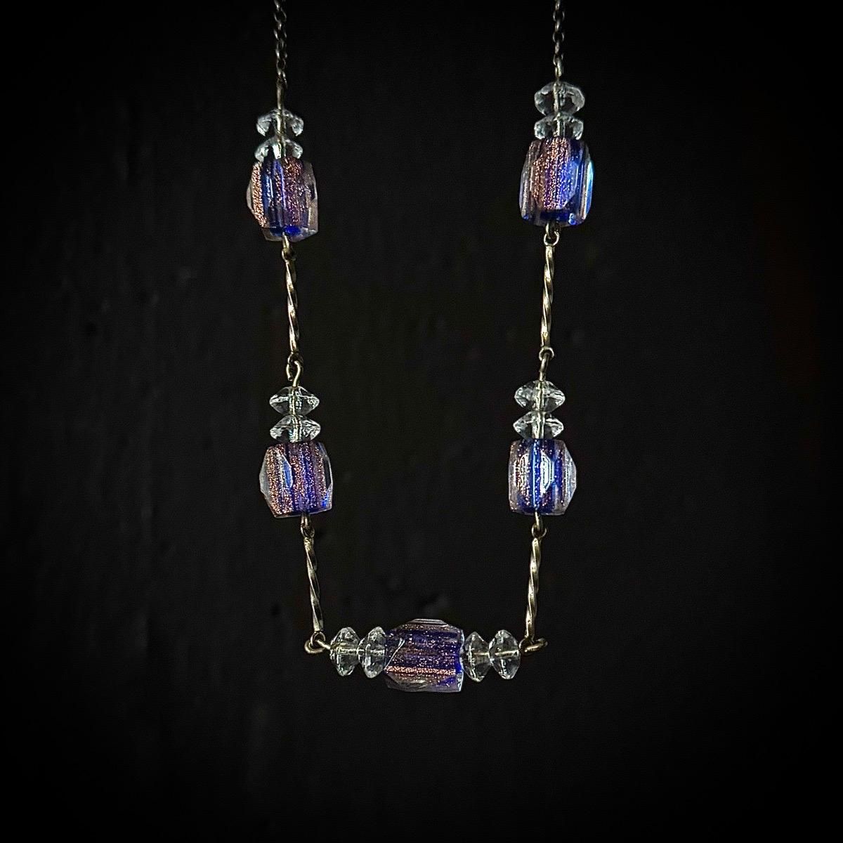 1930ǯ 饹 å ͥå쥹Glass Glitter Necklace