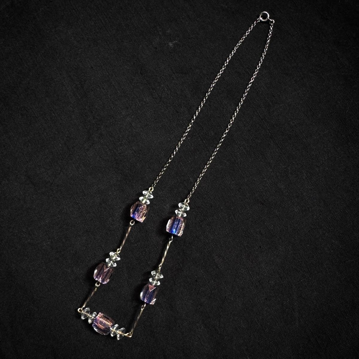 1930ǯ 饹 å ͥå쥹Glass Glitter Necklace