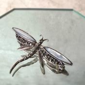 1950ǯ С ޥ֥ѡ ֥Silver MOP Brooch
