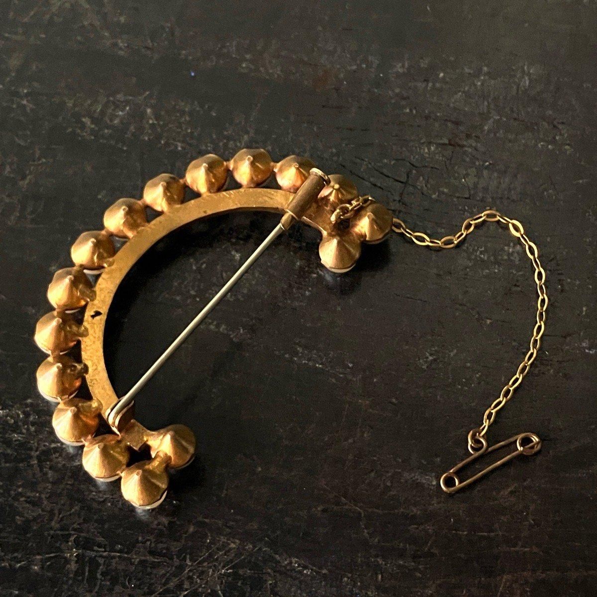 1930ǯ 饹ѡ Ⱦ߷֥Glass Pearl Brooch