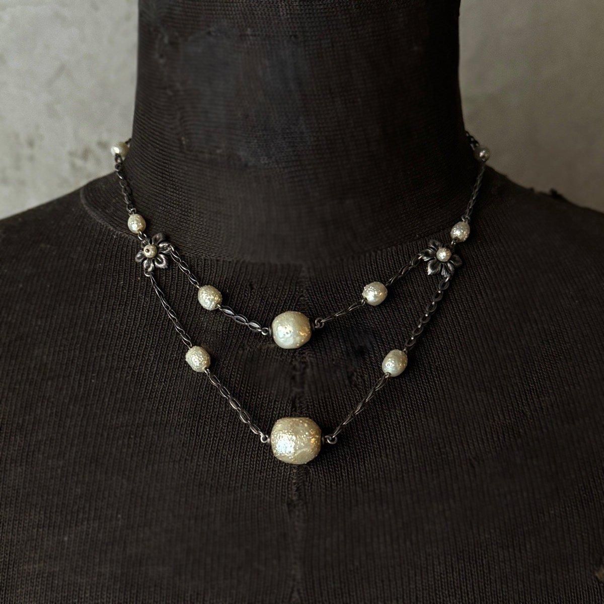 1930-40ǯ 륤졼 饹ѡͥå쥹Louis Rousselet Glass Pearl Necklace