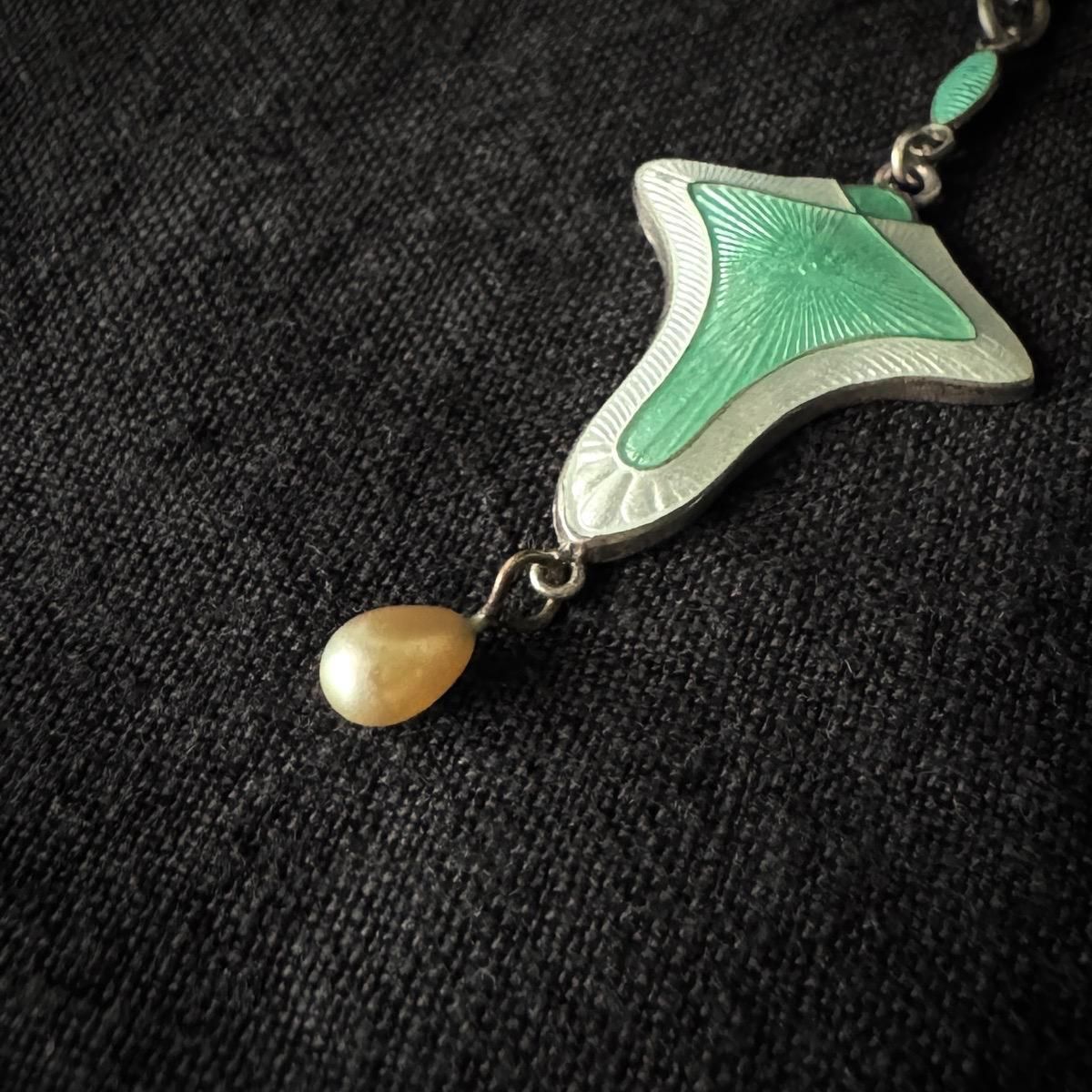 1912ǯ С å奨ʥ ꡼ ͥå쥹Guilloche Enamel Necklace