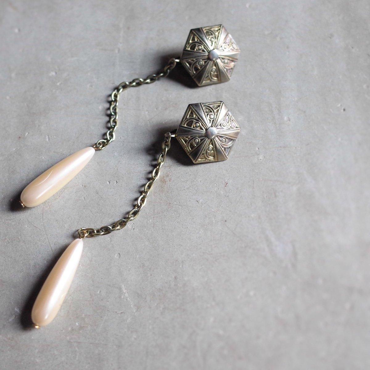 ѡӡ 󥰥 󥰡1960's Pearl Long Chain Earrings