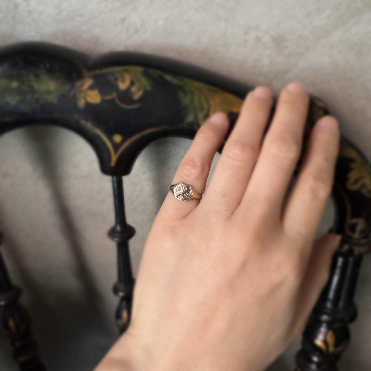 ơ С Υ ͥåȥ󥰡Silver Gilt Signet Ring