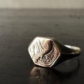 ơ С Υ ͥåȥ󥰡Silver Gilt Signet Ring