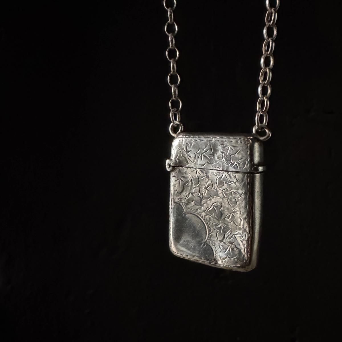 1897ǯ С ޥåۥ ͥå쥹Silver Match Holder Necklace