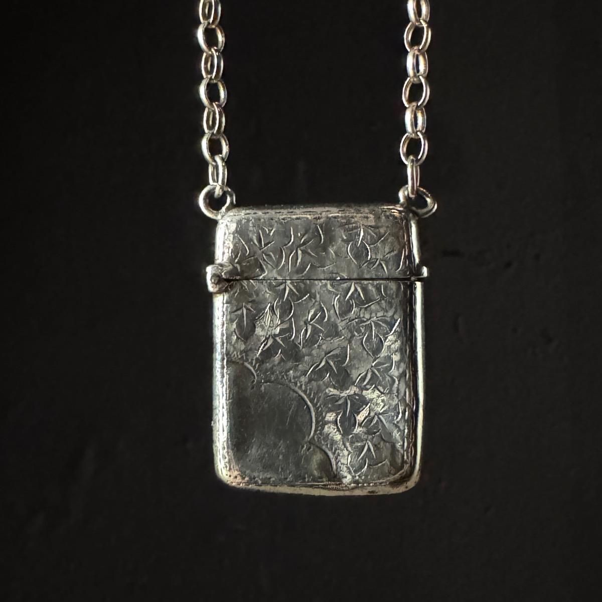 1897ǯ С ޥåۥ ͥå쥹Silver Match Holder Necklace