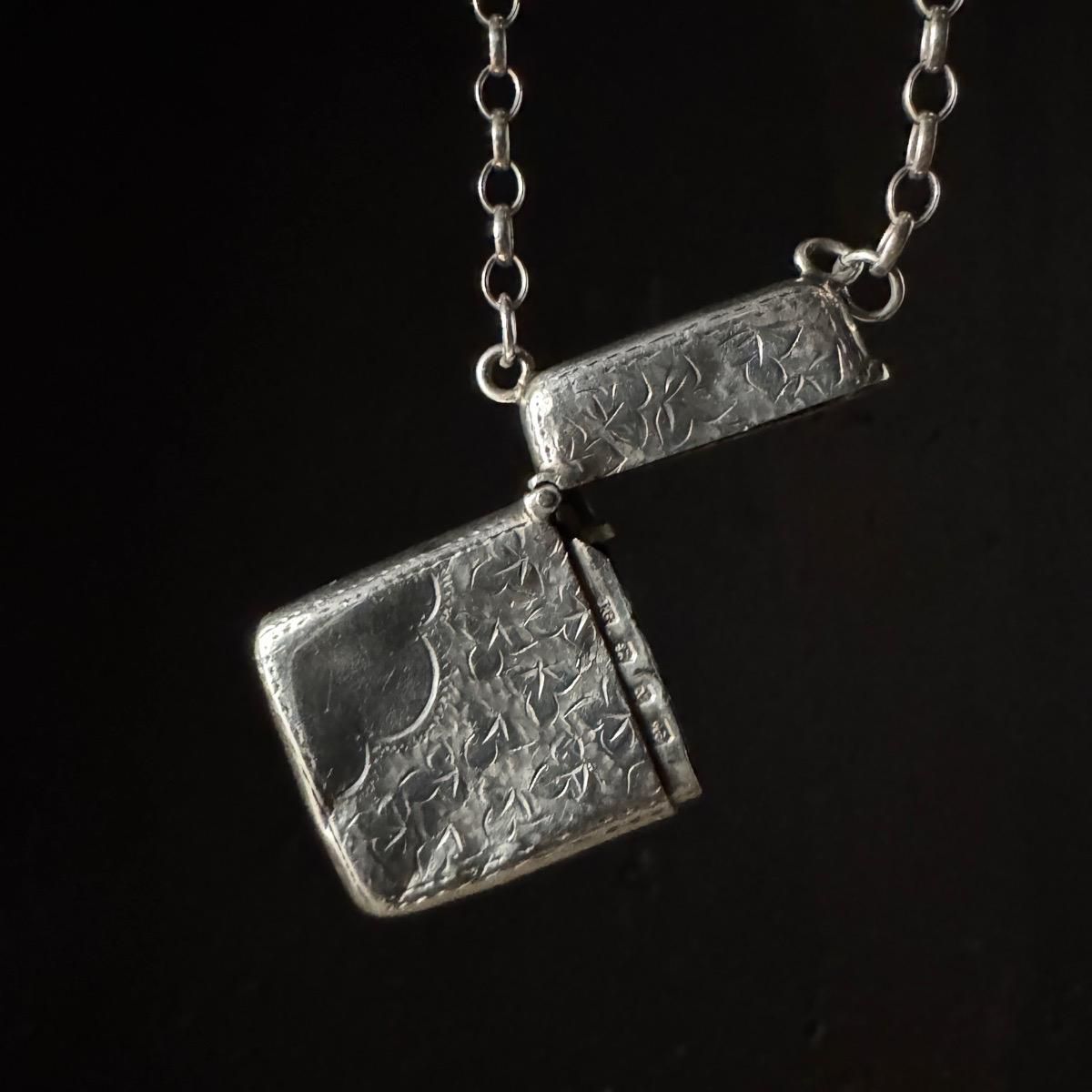 1897ǯ С ޥåۥ ͥå쥹Silver Match Holder Necklace