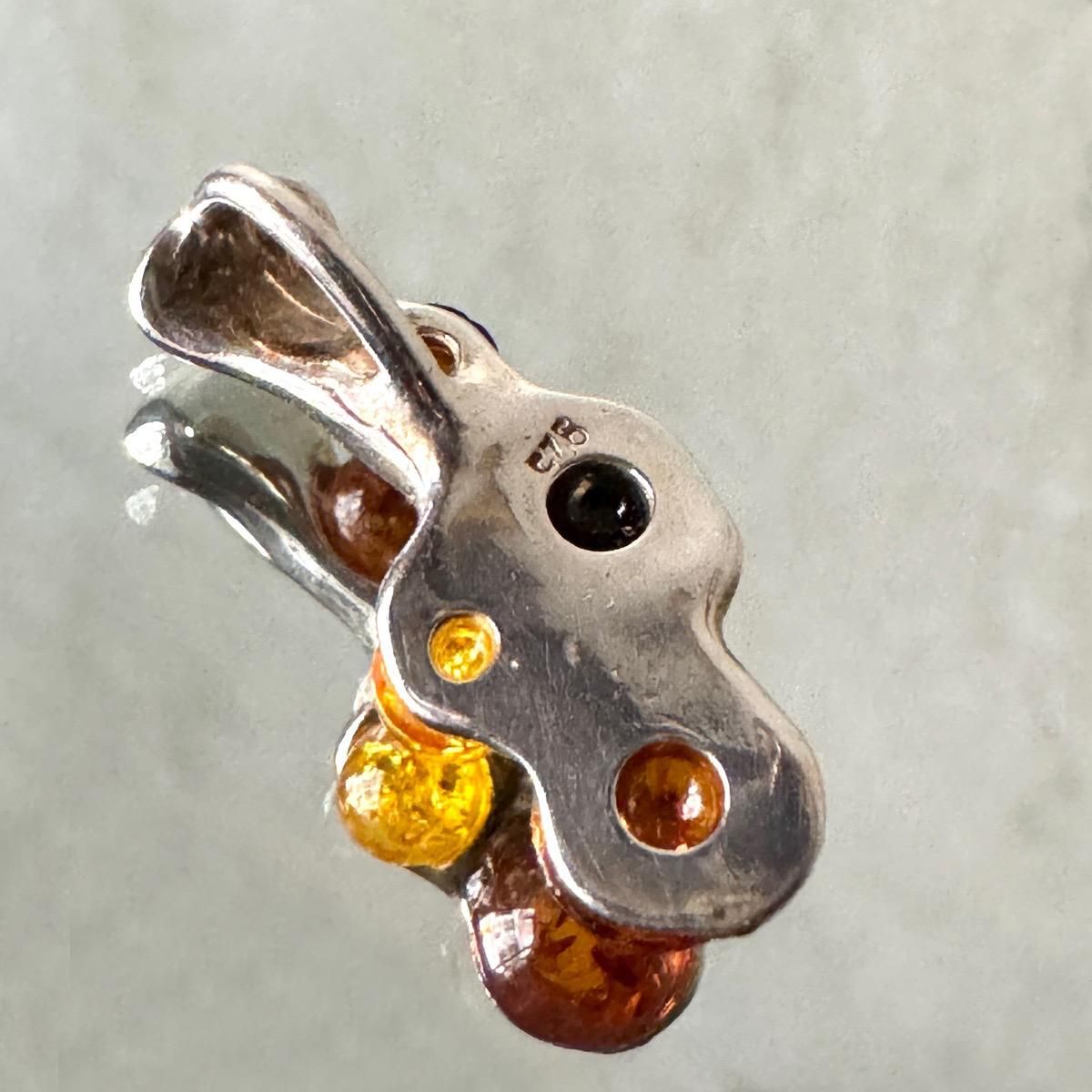 ơ С С ڥȥȥåסSilver Amber Pendant Top