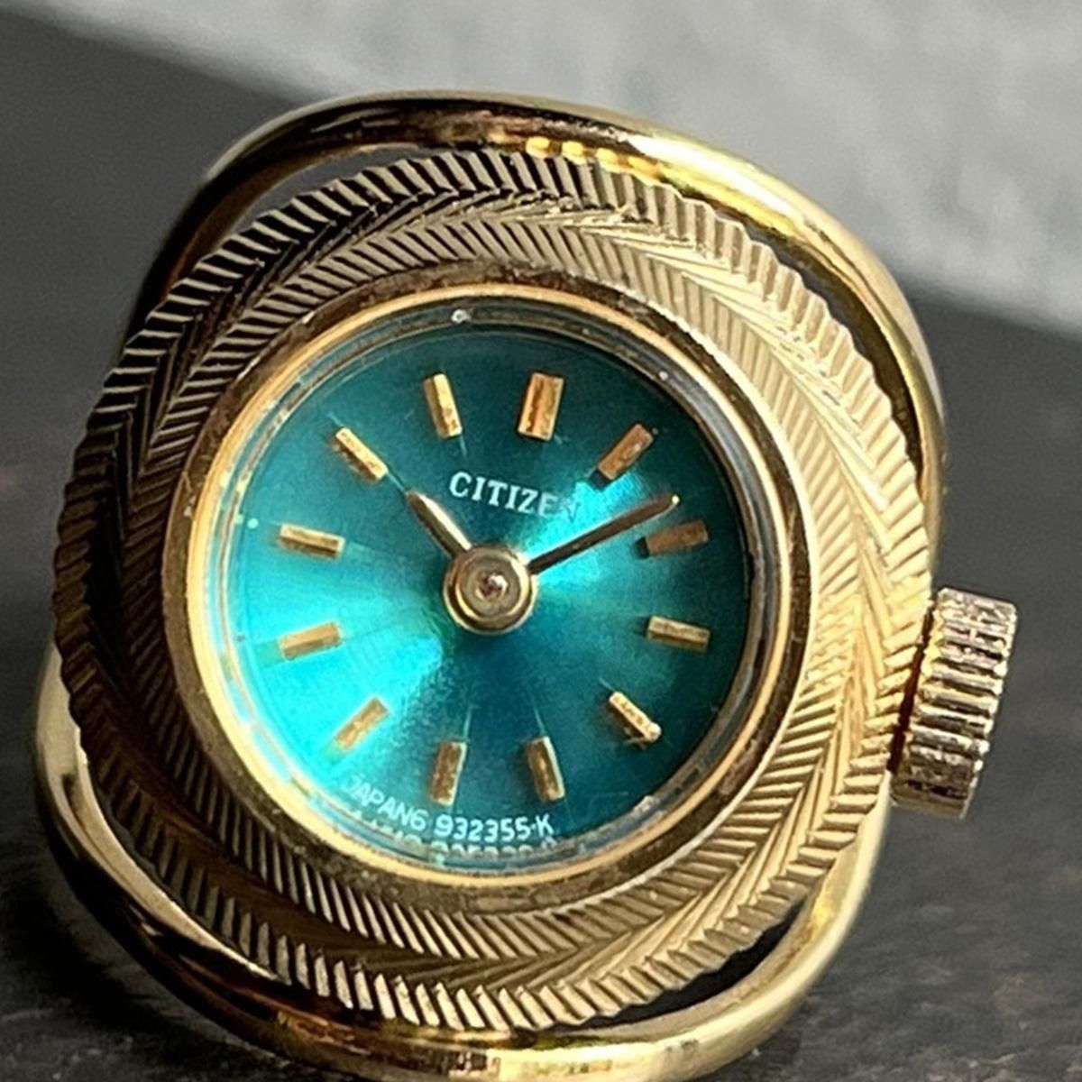 年末のプロモーション WATCH RING CITIZEN (シチズン エメラルド リングウォッチ) 時計
