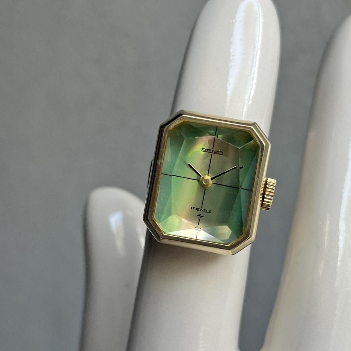 <img class='new_mark_img1' src='https://img.shop-pro.jp/img/new/icons13.gif' style='border:none;display:inline;margin:0px;padding:0px;width:auto;' />SEIKO RING WATCH ( 󥰥å) Хʸ åȥ饹 