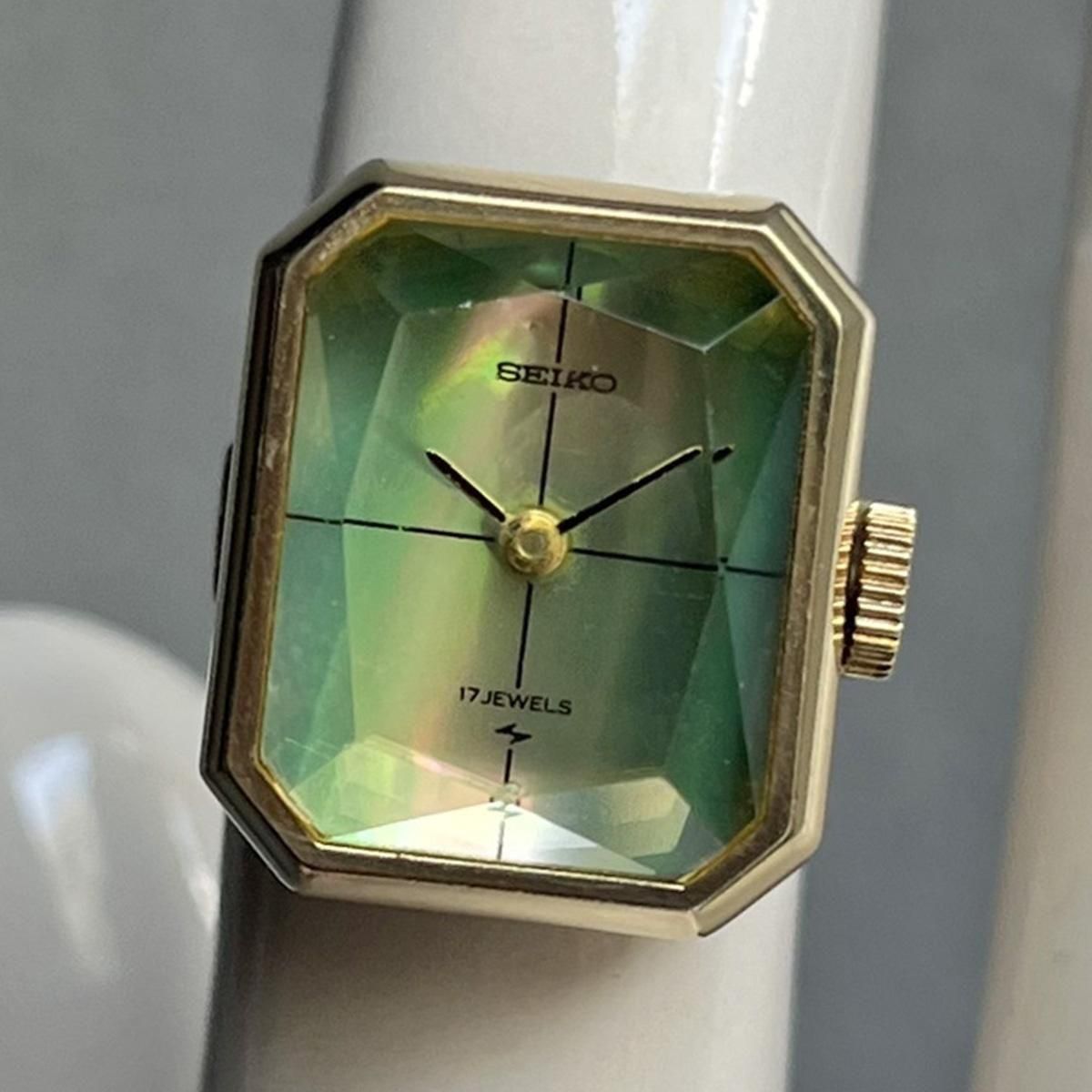 <img class='new_mark_img1' src='https://img.shop-pro.jp/img/new/icons13.gif' style='border:none;display:inline;margin:0px;padding:0px;width:auto;' />SEIKO RING WATCH ( 󥰥å) Хʸ åȥ饹 