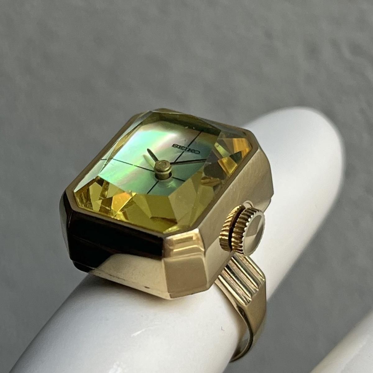 <img class='new_mark_img1' src='https://img.shop-pro.jp/img/new/icons13.gif' style='border:none;display:inline;margin:0px;padding:0px;width:auto;' />SEIKO RING WATCH ( 󥰥å) Хʸ åȥ饹 