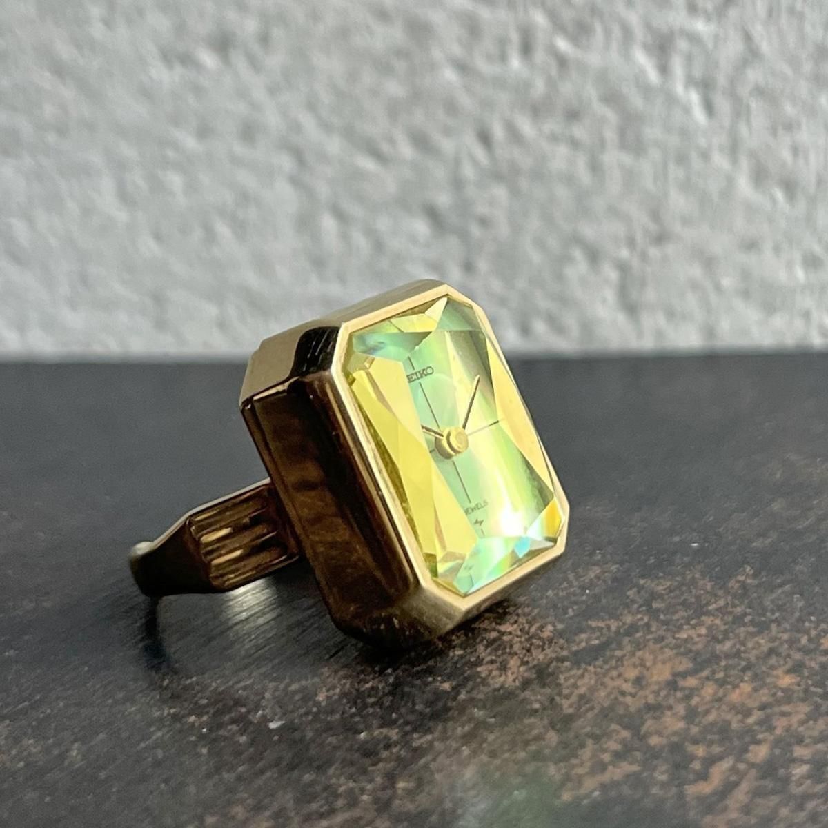 <img class='new_mark_img1' src='https://img.shop-pro.jp/img/new/icons13.gif' style='border:none;display:inline;margin:0px;padding:0px;width:auto;' />SEIKO RING WATCH ( 󥰥å) Хʸ åȥ饹 