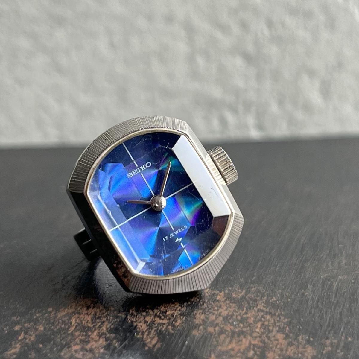 <img class='new_mark_img1' src='https://img.shop-pro.jp/img/new/icons13.gif' style='border:none;display:inline;margin:0px;padding:0px;width:auto;' />SEIKO RING WATCH ( 󥰥å) ֥롼ۥʸ åȥ饹 