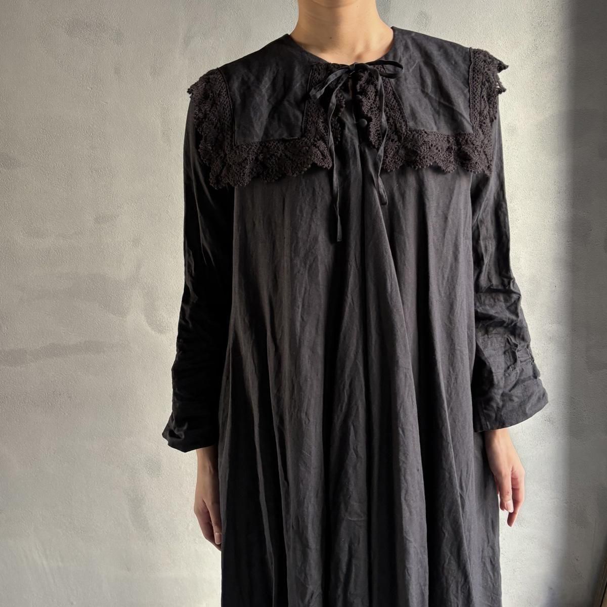 <img class='new_mark_img1' src='https://img.shop-pro.jp/img/new/icons13.gif' style='border:none;display:inline;margin:0px;padding:0px;width:auto;' />HALLELUJAH 7,  Robe Religieuse_col carreʥϥ ƻ ܥå顼Black