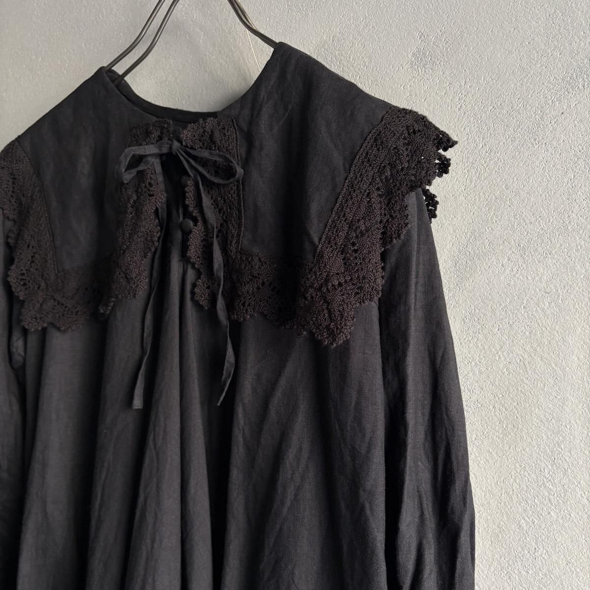 <img class='new_mark_img1' src='https://img.shop-pro.jp/img/new/icons13.gif' style='border:none;display:inline;margin:0px;padding:0px;width:auto;' />HALLELUJAH 7,  Robe Religieuse_col carreʥϥ ƻ ܥå顼Black