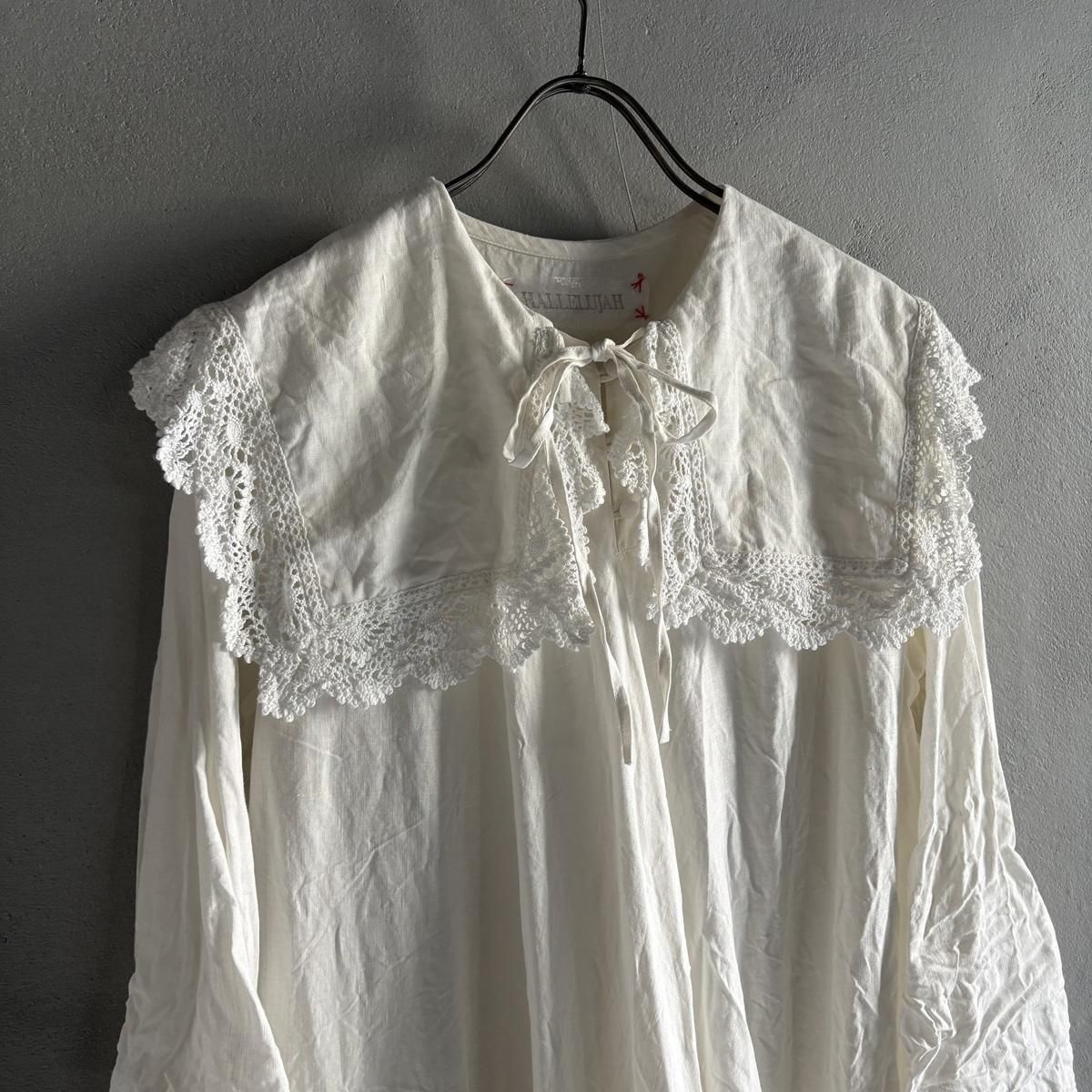 <img class='new_mark_img1' src='https://img.shop-pro.jp/img/new/icons13.gif' style='border:none;display:inline;margin:0px;padding:0px;width:auto;' />HALLELUJAH 7,  Robe Religieuse_col carreʥϥ ƻ ܥå顼Off White