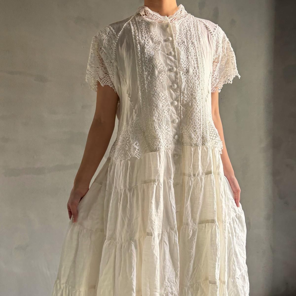 <img class='new_mark_img1' src='https://img.shop-pro.jp/img/new/icons13.gif' style='border:none;display:inline;margin:0px;padding:0px;width:auto;' />HALLELUJAH 6,  Edwardian Robeʥϥ ɥǥ ֡Off White
