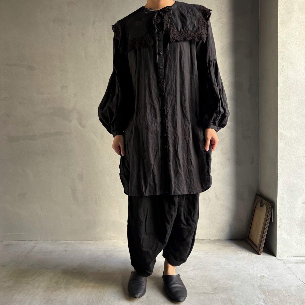 <img class='new_mark_img1' src='https://img.shop-pro.jp/img/new/icons13.gif' style='border:none;display:inline;margin:0px;padding:0px;width:auto;' />HALLELUJAH 5, Chemise Religieuse_col carreʥϥ ƻ֥饦 ܥå顼Black