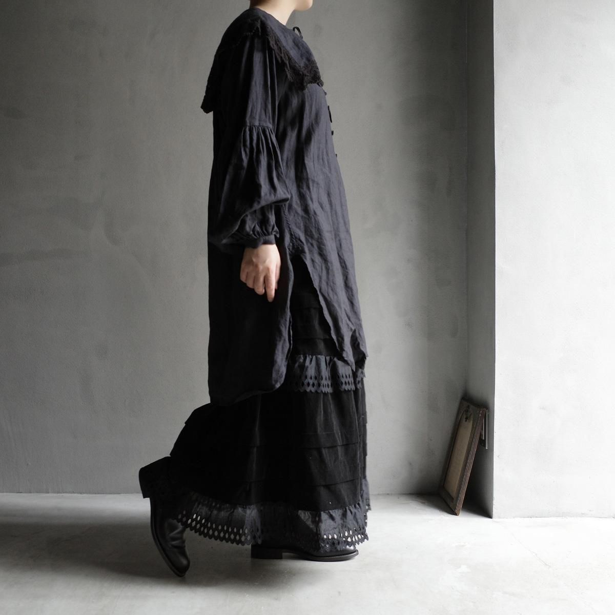 HALLELUJAH 5, Chemise Religieuse_col carreʥϥ ƻ֥饦 ܥå顼Black