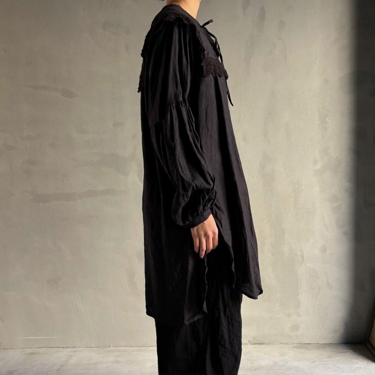 <img class='new_mark_img1' src='https://img.shop-pro.jp/img/new/icons13.gif' style='border:none;display:inline;margin:0px;padding:0px;width:auto;' />HALLELUJAH 5, Chemise Religieuse_col carreʥϥ ƻ֥饦 ܥå顼Black